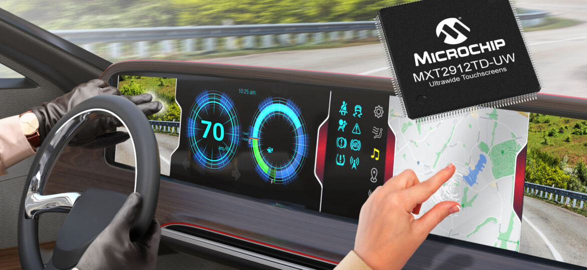 First Automotive-Qualified, Single-Chip Solution for Large, Ultrawide Touch Displays