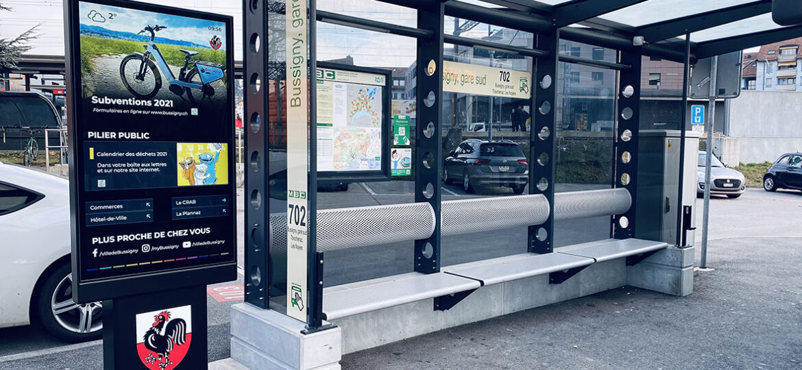Swiss Municipality of Bussigny Installs Outdoor Kiosks