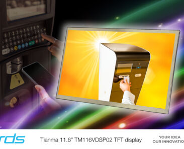 High brightness TFT display for graphical user interface applications