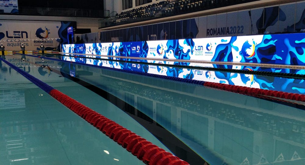Absen Polaris Lite Makes Huge Splash at European Swimming Competition