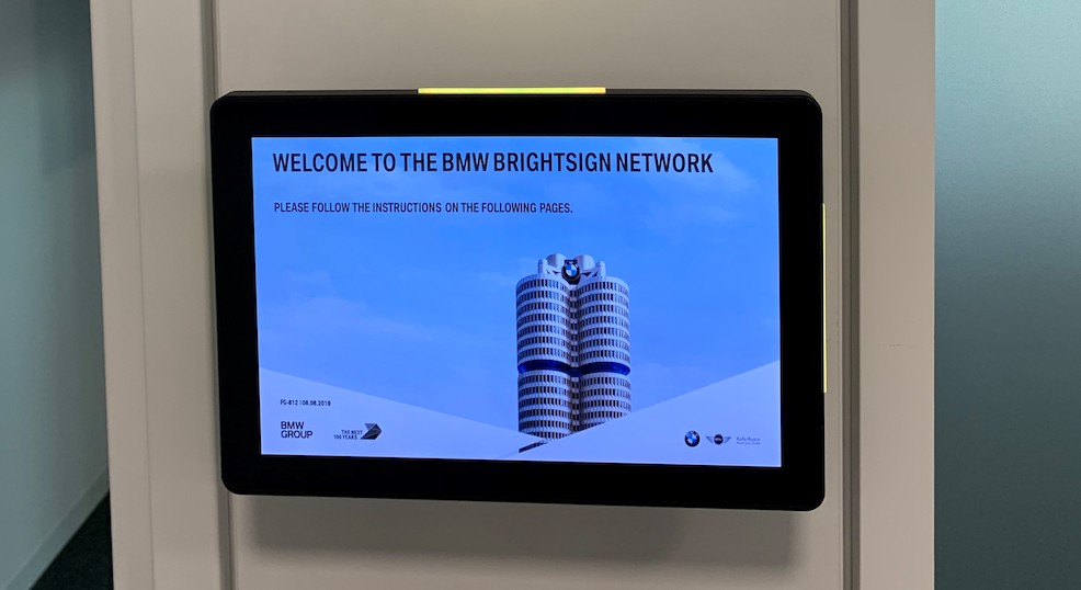 BrightSign Signage Drives Internal Communications at BMW Group Global Network of Media Players