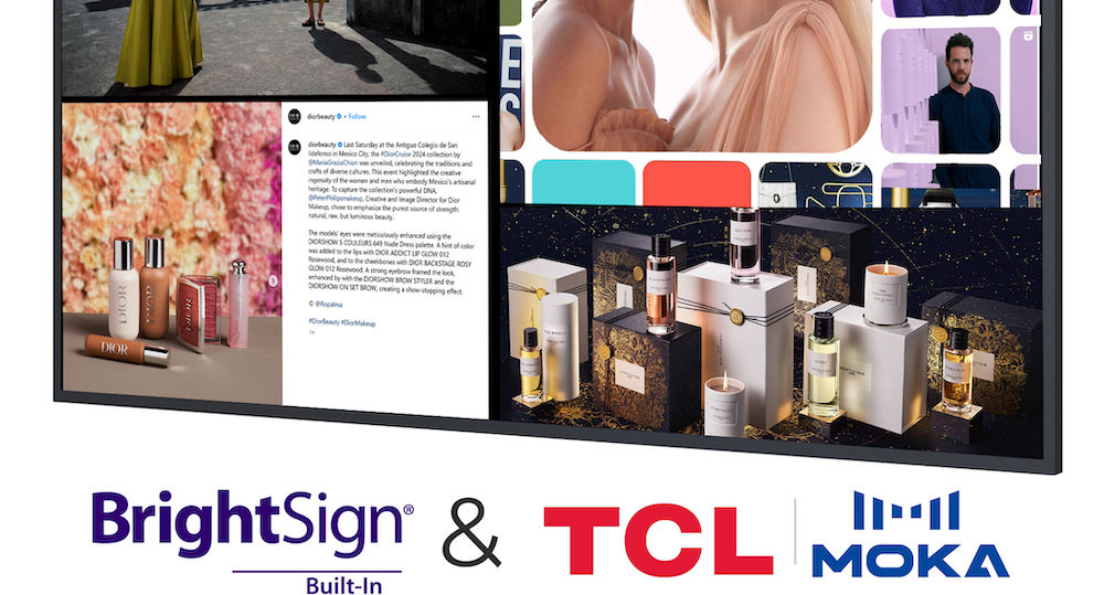 BrightSign and MOKA partnership brings new line of commercial displays